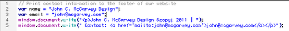 Open the lab1.js file from last week 