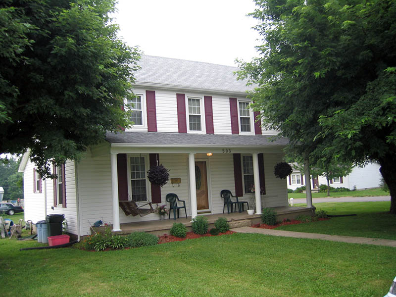 Front view of 503 West C Street McGarvey house