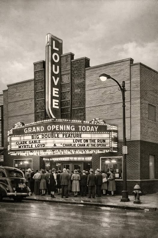 1937 grand opening of the Louvee Theater in Wellston