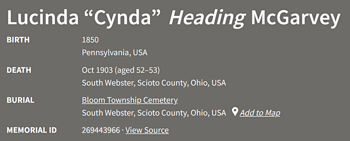 Lucinda record placeholder