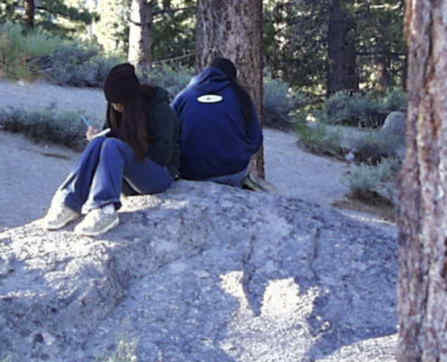 Students writing in journals