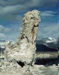 Tufa with the Sierra Nevada in the distance