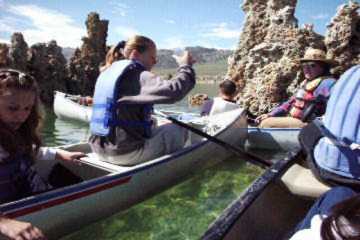 Freshman CORE students at Mono Lake